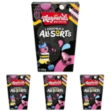 Maynards Bassetts Allsort Liquorice Sweets Gift Box, 350g (Pack of 4)