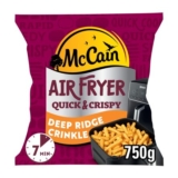 McCain Air Fryer Deep Ridge Crinkle Cut Chips 750g