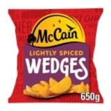 McCain Frozen Lightly Spiced Potato Wedges 650g