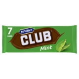 McVities Club Mint Biscuit Bars, 7 Bar Pack, 161g – S&S 96p / 86p
