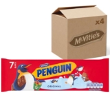 McVities Milk Chocolate Penguin Biscuits, 7 Biscuits (Pack of 4) – £3.23 w/Max S&S