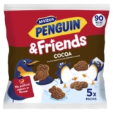 McVities Mini Penguin & Friends Biscuits, Multipack (1 Pack of 5 Minibags) – S&S 95p
