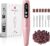 MelodySusie PC90G Rechargeable Nail Drill 20000RPM, Portable Electric Nail File for Manicure & Pedicure, Cordless Efiles for Acrylic Nails Lightweight Nail Care Tool for Home & Salon (Pink)