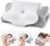 Memory Foam Pillow, Ergonomic Pillow Suitable for Back, Stomach and Side Sleepers, Cervical Pillow with Washable Cover, Neck Support Pillow 64x39x10/13 cm, Light Grey