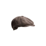 Mens 8 Panel Tweed Flat Cap