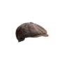 Mens 8 Panel Tweed Flat Cap