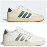 Mens Adidas Breaknet 3.0 white and green / Womens White Adidas Breaknet 3.0 womens trainers (Free C&C)