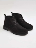 Mens Black Suedette Chunky Desert Boots ( Sizes 7-11 ) Free C&C