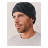 Mens Cashmere Ribbed Hat