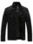 Mens Casual Cotton Jacket Outdoor Lightweight Full-Zip Military Style – Black L