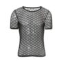 Mens Mesh T-Shirt See-through Crop Top Quick-Dry Party Wear