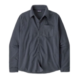 Mens Patagonia Micro D Fleece Shirt, Smolder Blue – Sizes S – XL – £45.53 w/Code for New Customers