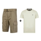 Mens Shorts, Belt Tshirt for £19.99 with Code (Choose from 80 Styles)