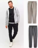 Mens Straight Leg Joggers Black / Grey ( S to 4XL ) £10 / Charcoal Cuffed Joggers Grey / Black £12 – Free C&C