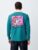 Mens Teal Blue Keith Haring Rugby Shirt ( S- 3XL ) Free C&C