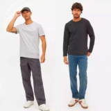 Mens The Pure Cotton Tee – Grey Marl / black / white/ navy ( S – 4XL ) / Plain Black Long Sleeve T-Shirt £6 – Free click and collect