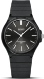 Mens Watches Analog Quartz Watch for Men Minimalist Fashion Business Designer Waterproof Mens Wrist Watches with Black Silicone Strap
