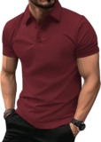 Mens Work Polo Shirts Short Sleeve Shirt Lightweight Breathable Outdoor Golf Polo Adult Shirt Men Summer Sport Basic Tshirt Tops