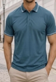 Mens deep blue polo shirt ( Size L only )