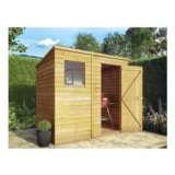 Mercia Overlap 7×5 Ft Pent Wooden Shed with Floor & 1 Window