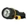 Mercury Heavy Duty LED Rubber Torch Durable Handheld Torch -Wide-Angle LEDs, Ideal for Camping, Outdoor, Work and Emergencies 2 AA Batteries