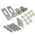 Merriway BH02269 Adjustable Mirror Hanging Clip Set with Fixings – Pack of 4 Pieces, White Sold by DIYDIRECT / FBA