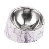 Mess-Free 15 Slanted Pet Bowl for Dogs and Cats