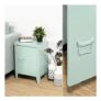 Metal Storage Cabinet Adjustable Shelf Compact Locker-Style Side Table