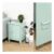 Metal Storage Cabinet Adjustable Shelf Compact Locker-Style Side Table