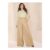 Michelle Keegan Belted Extra Wide Leg Trousers – Beige