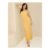 Michelle Keegan Crochet Bandeau Midaxi Dress – Yellow