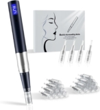 Microneedling Pen with LCD display, Dermapen, 5-speed settings, Micro Needling Set, includes 24 needles, Derma Pen for microneedling, lasts up to 5 hours after full charge.