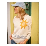 Mila Natural Knitted Surf Pattern Jumper