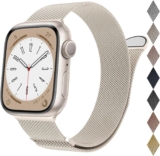 Milanese Loop Compatible with Apple Watch Straps 38mm 40mm 41mm 42mm 44mm 45mm 46mm 49mm Women & Men, Magnetic Clasp Adjustable Metal Bands for iWatch Series 11 10 9 8 7 6 5 4 Ultra SE 3 2 1