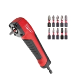 Milwaukee 11 Piece SHOCKWAVE Impact Right Angle Attachment With Screwdriver Bits – free c&c
