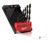 Milwaukee 8 drill bit set, wood brad point