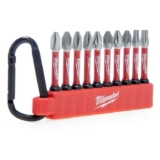 Milwaukee Shockwave 10-Piece Impact Screwdriver Bit Set, Wear Guard Tips & Shock Zone, Free C&C, Free Delivery w/£55 Spend