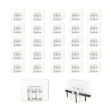 Mindu 25pcs Self-Adhesive Cable Clips, 4x6cm