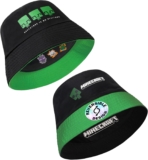 Minecraft Boys Bucket Hat, Sun Hat for Kids Beach Summer Holiday Essentials – Gifts for Gamers