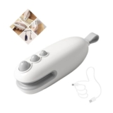 Mini Bag Sealer Cutter, 2-in-1 Portable, Rechargeable, White