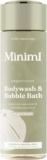 Miniml Natural Body Wash & Bubble Bath – Indulgent Coconut 400ml, 99.6% Natural, Vegan – £2.85 S&S