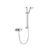 Mira Form Chrome Effect Rear Fed Thermostatic Mixer Shower & 1.25m Hose Length