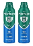 Mitchum Men Triple Odor Defense 48h Protection Deodorant Spray, 200ml — (Pack of 2) – £2.80 – £3.13 with S&S