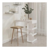 Modern Bar Table with Storage Rack White 100x50x101.5 Cm Engineer