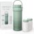 Momcozy 650ml Portable Breast Milk Cooler for Outdoor, Life Saver with 360 Total Cooling for 24 Hours, Larger Capacity Travel Breastmilk Chiller with 2pcs Baby Bottles for Breastmilk Storage, Green