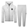 Money Full Zip Hooded Tracksuit Grey