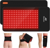 Morfone Cordless Red Light Pad, 24 x 12 Large Size Portable Infrared Light Belt for Body with Controller/Timer (660nm & 850nm), for Legs, Back, Waist, Shoulders