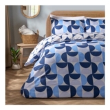 Moroccan Abstract Duvet Cover Set Navy