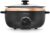 Morphy Richards 6.5L Sear and Stew Slow Cooker, Dishwasher Proof Non Stick Aluminum Pot, Cool Touch Handles, Matte Black and Rose Gold, 461016