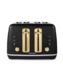 Morphy Richards Accents 4 Slice Toaster, Soft Gold Collection